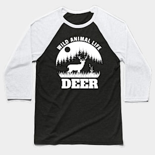 Wild Animals Life Of Giraffe Baseball T-Shirt